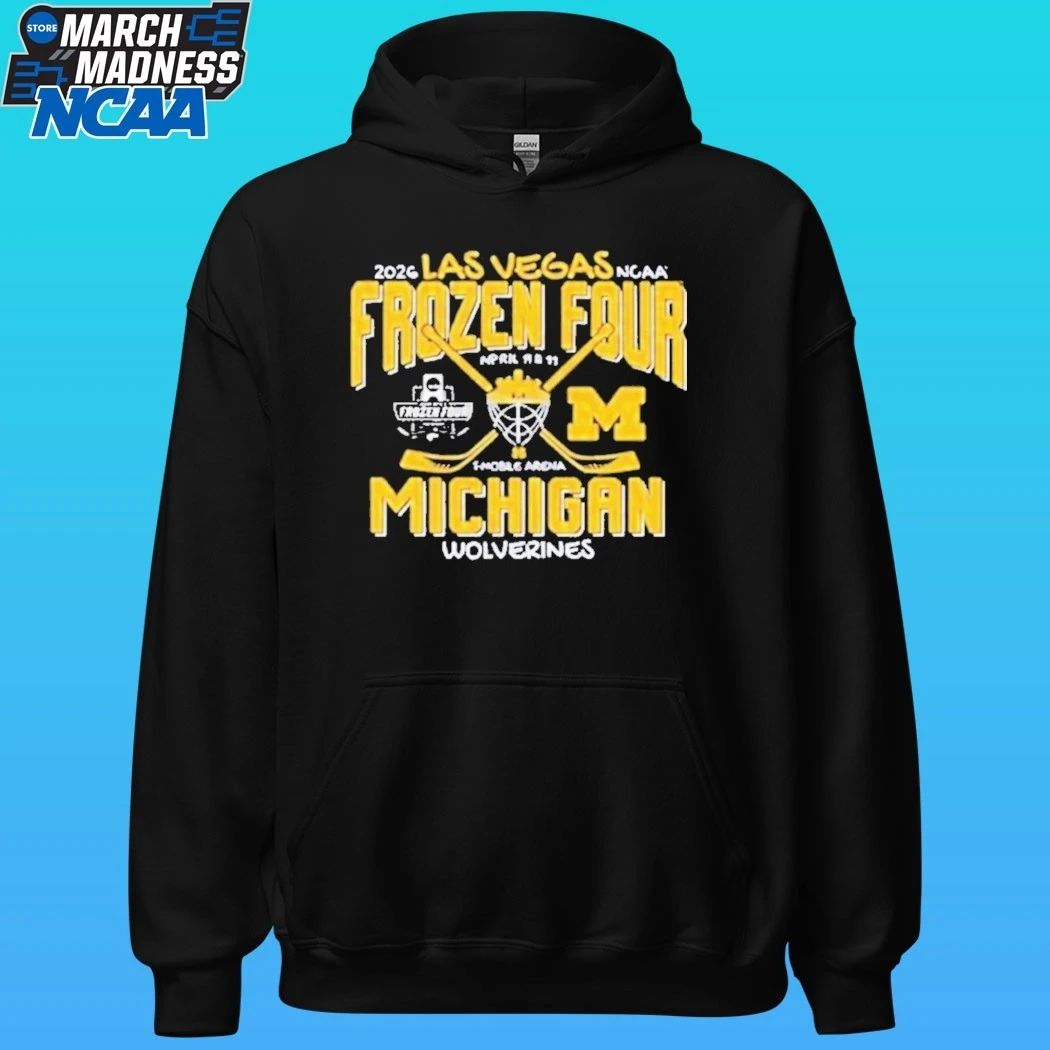 Michigan Wolverines Men’s Hockey 2026 NCAA Frozen Four Vegas Hockey Mask Shirt