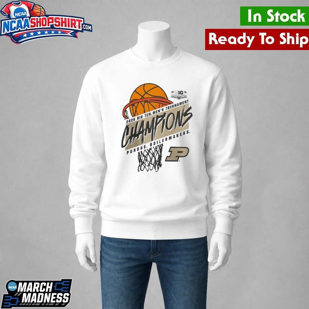 Purdue Boilermakers 2026 Big Ten Men’s Basketball Tournament Champions Shirt