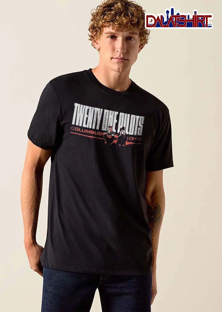 Twenty One Pilots two men sitting drinking coffee shirt