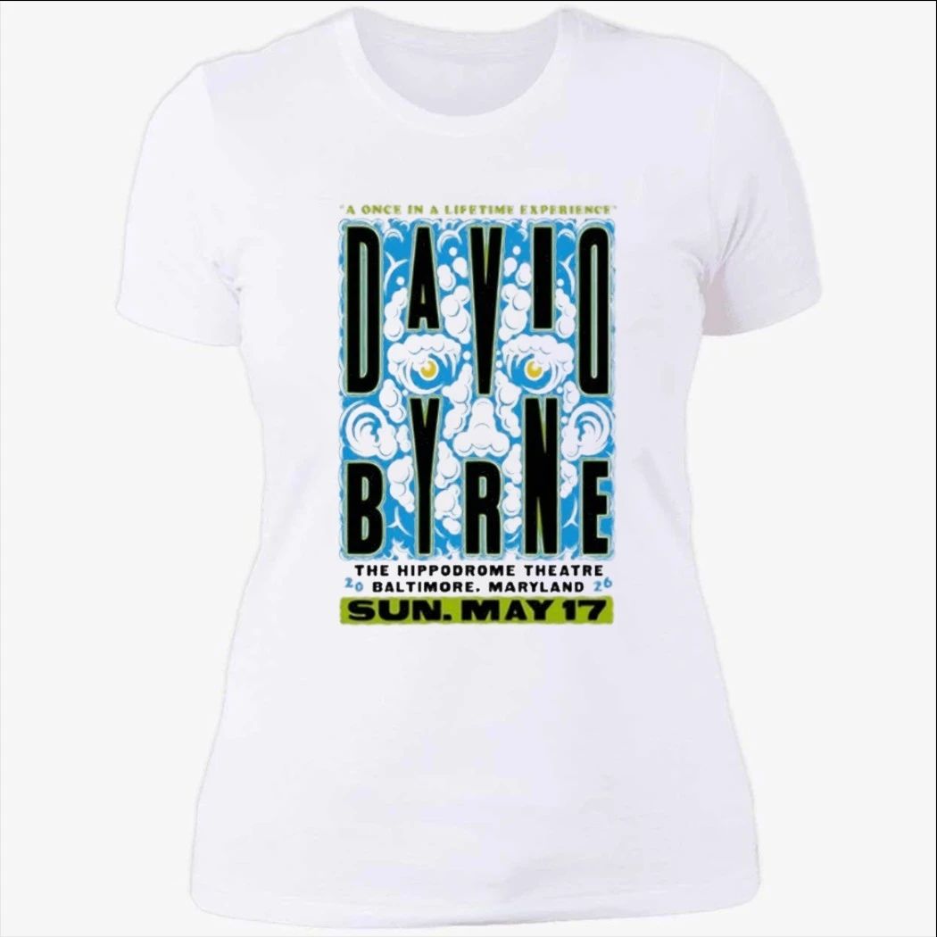 David Byrne May 17 2026 In Baltimore MD Shirt