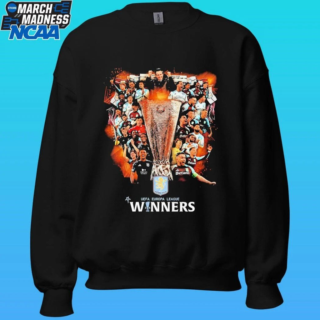 Aston Villa Uefa Europa League Winners 2026 Soccer Fan Shirt