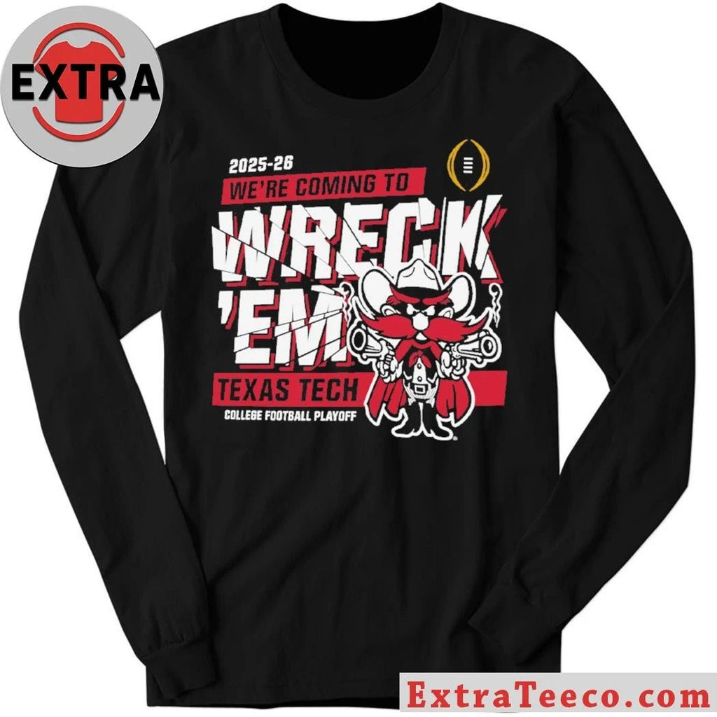 Texas Tech Red Raiders Wreck ‘Em Celebrate 2025 Big 12 Championship and College Football Playoff Bound Shirt