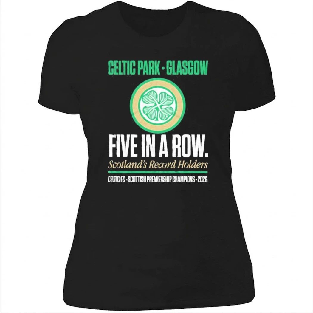 Celtic Five In A Row Scottish Premiership Champions Record 2026 Shirt