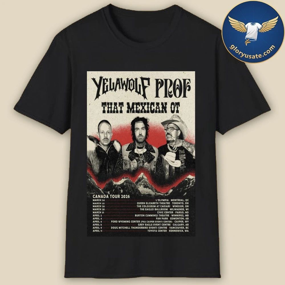 Yelawolf & Prof Canada Tour 2026 Poster Shirt