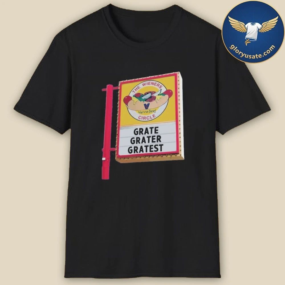 Chicago Bears Grate Grater Gratest The Wieners Circle Vienna Beef Shirt
