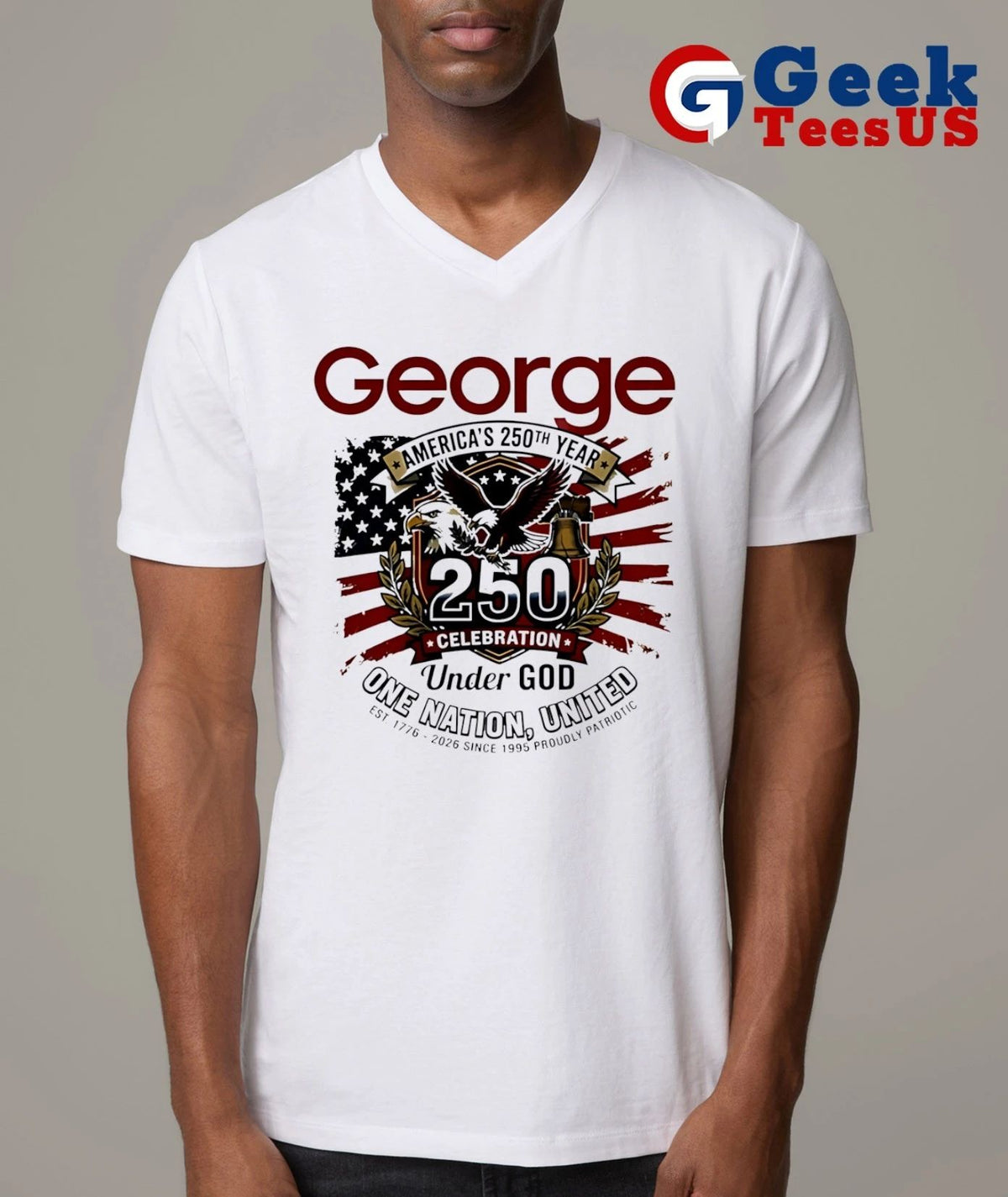 George America’s 250th Year Celebration One Nation United Under God shirt