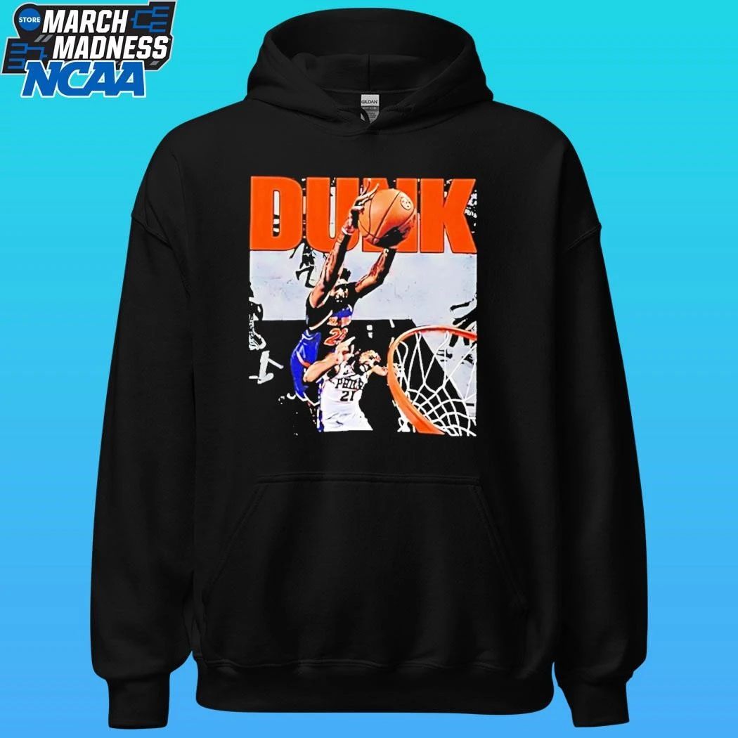 Mitchell Robinson Dunk Joel Embiid Photo Shirt