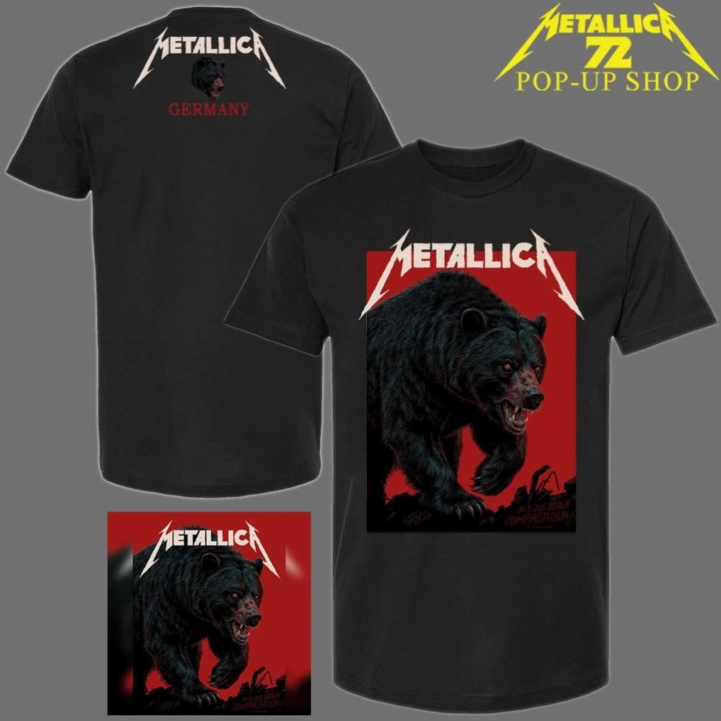 Metallica M72Berlin Pop-Up Shop Art By Janta Island T-Shirt