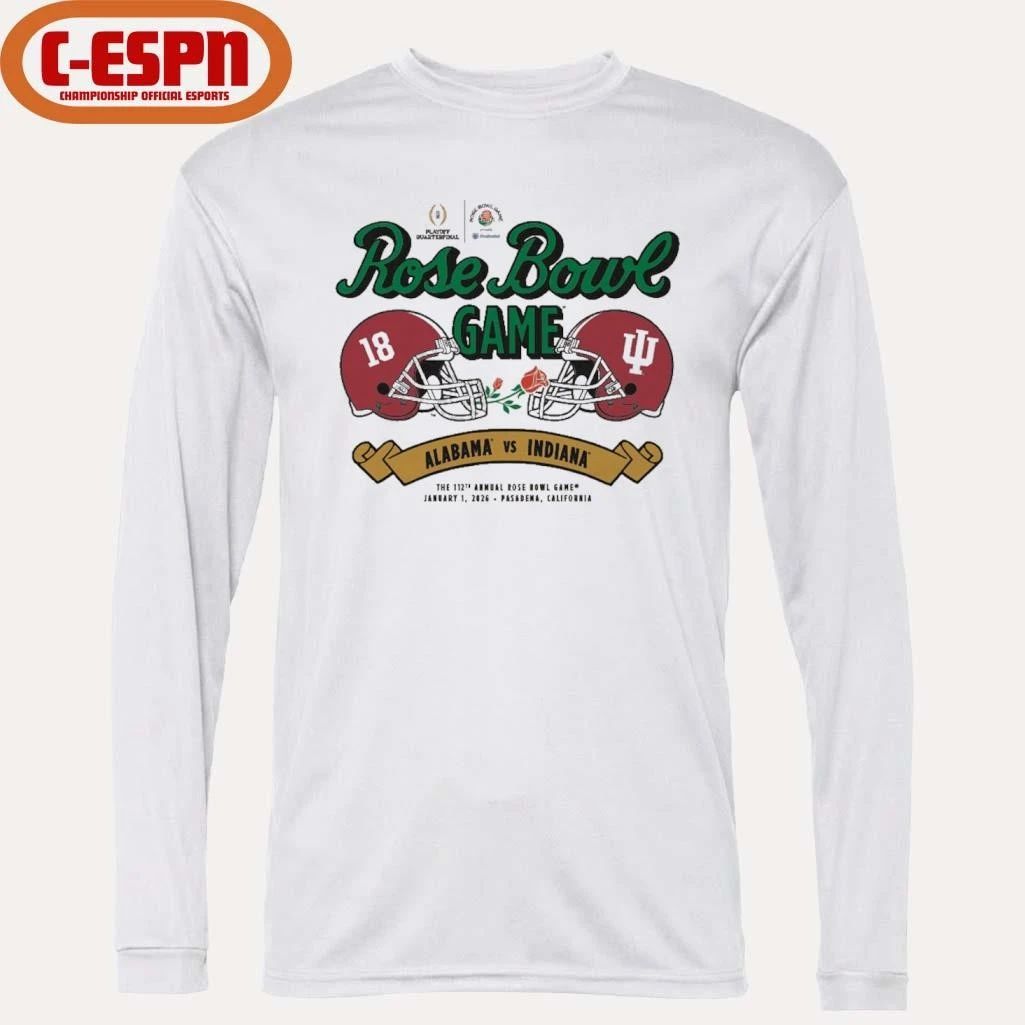 Indiana vs. Alabama 2026 Rose Bowl Shirt