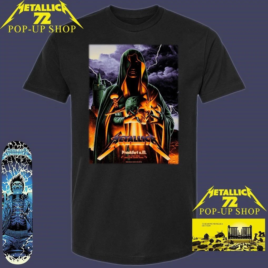 Metallica M72 Frankfurt 2026 Pop-Up Shop Art by Max Löffler T-Shirt