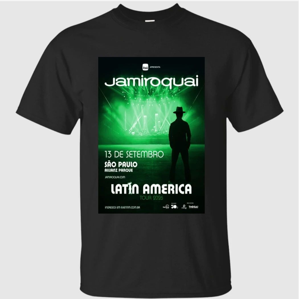 Jamiroquai Sep 13 2026 Rio de Janeiro Brazil Tour Poster Shirt