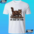 Oh Lawd She Feral Tortoiseshell Cat Shirt