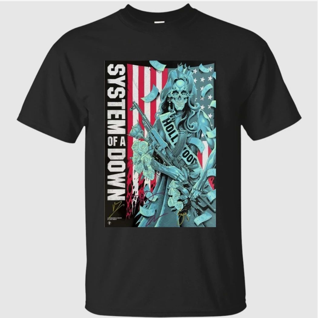 System of a Down Signed Poster Tour 2026 Limited Shirt