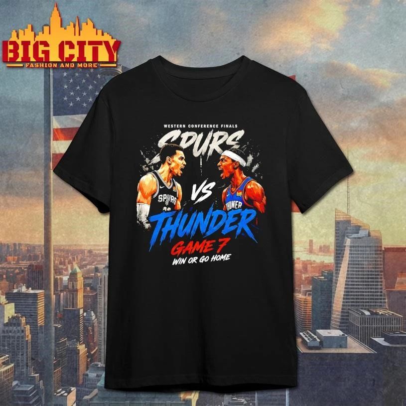 Thunder vs Spurs Face Off NBA Playoffs 2026 Shirt