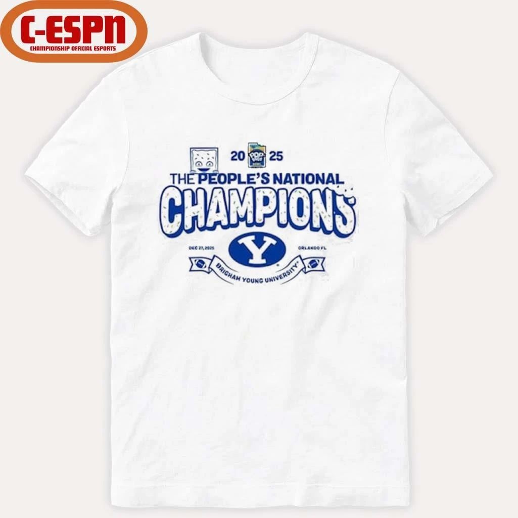 The People’s National BYU Cougars 2025 PopTart Bowl Football Champions Shirt