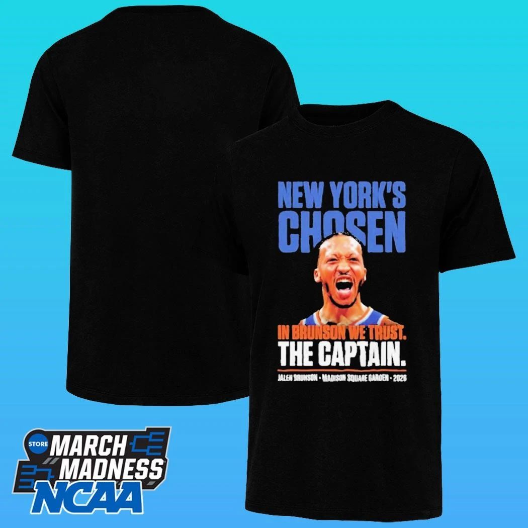 Jalen Brunson New York Basketball Captain Playoff Run Shirt