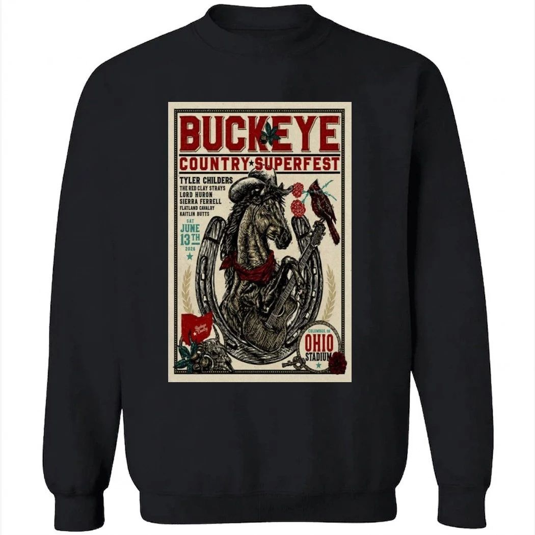 Buckeye Country Superfest June 13 2026 Ohio Stadium in Columbus, OH Poster Shirt