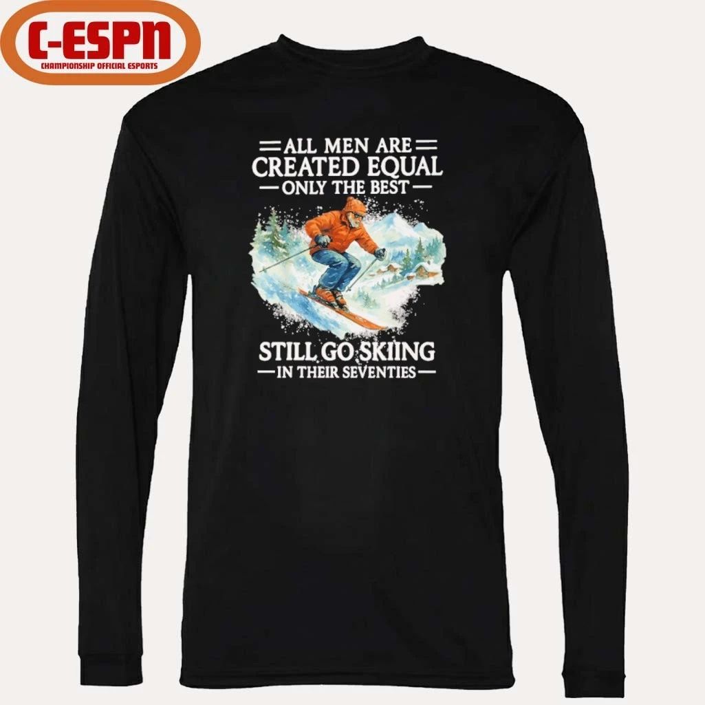 70th Birthday Skier Gifts Man 70 Years Old Skiing Shirt