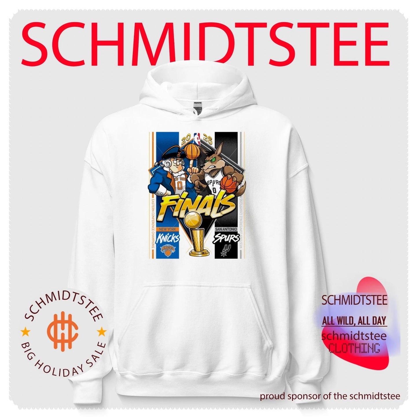 San Antonio Spurs vs New York Knicks 2026 NBA Finals mascot shirt