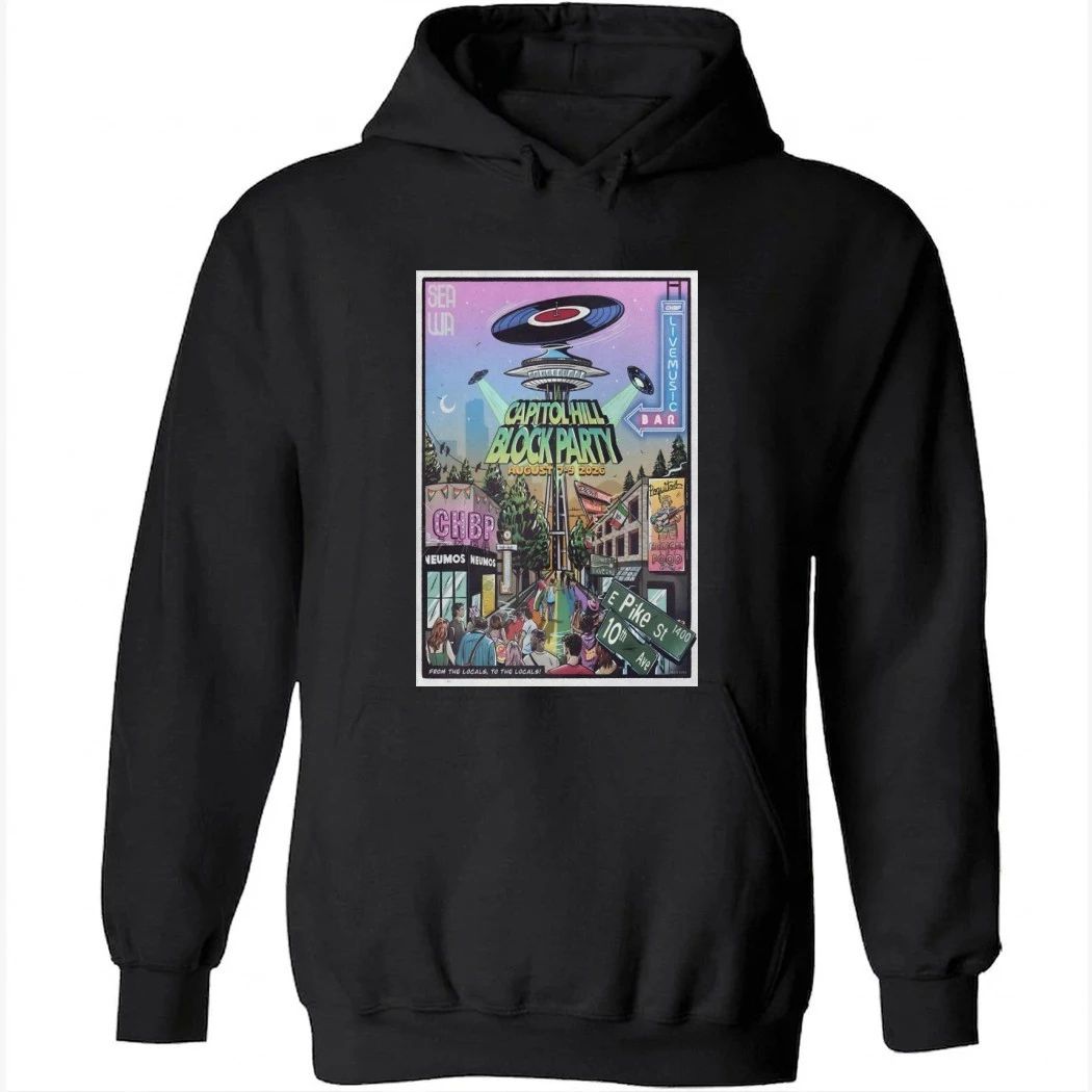 Capitol Hill Block Party Seattle WA 8-9-2026 Poster Shirt