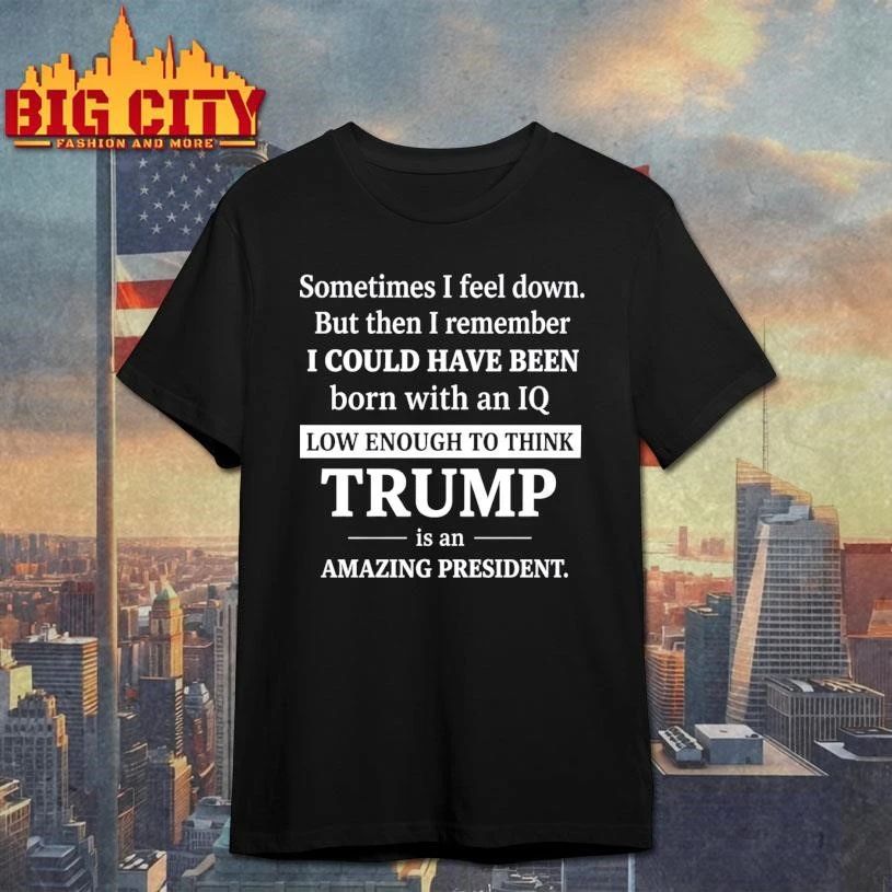 Sometimes I Feel Down But Then I Remember Funny Liberal Shirt