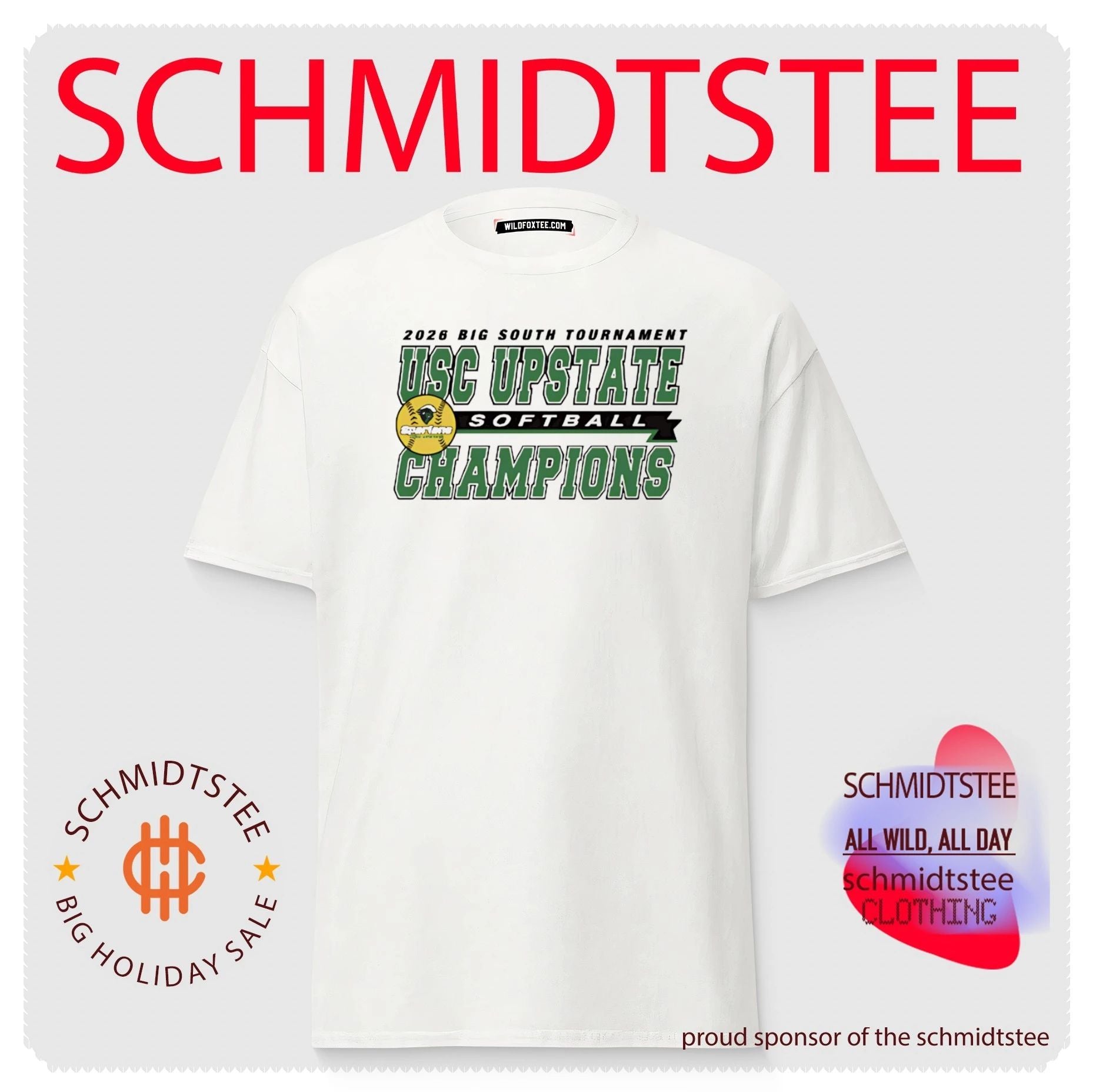 USC Upstate Softball 2026 Big South Tournament Champions shirt