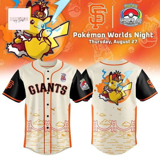 San Francisco Giants Pokemon 2026 World Championships Limited Edition Baseball Jersey