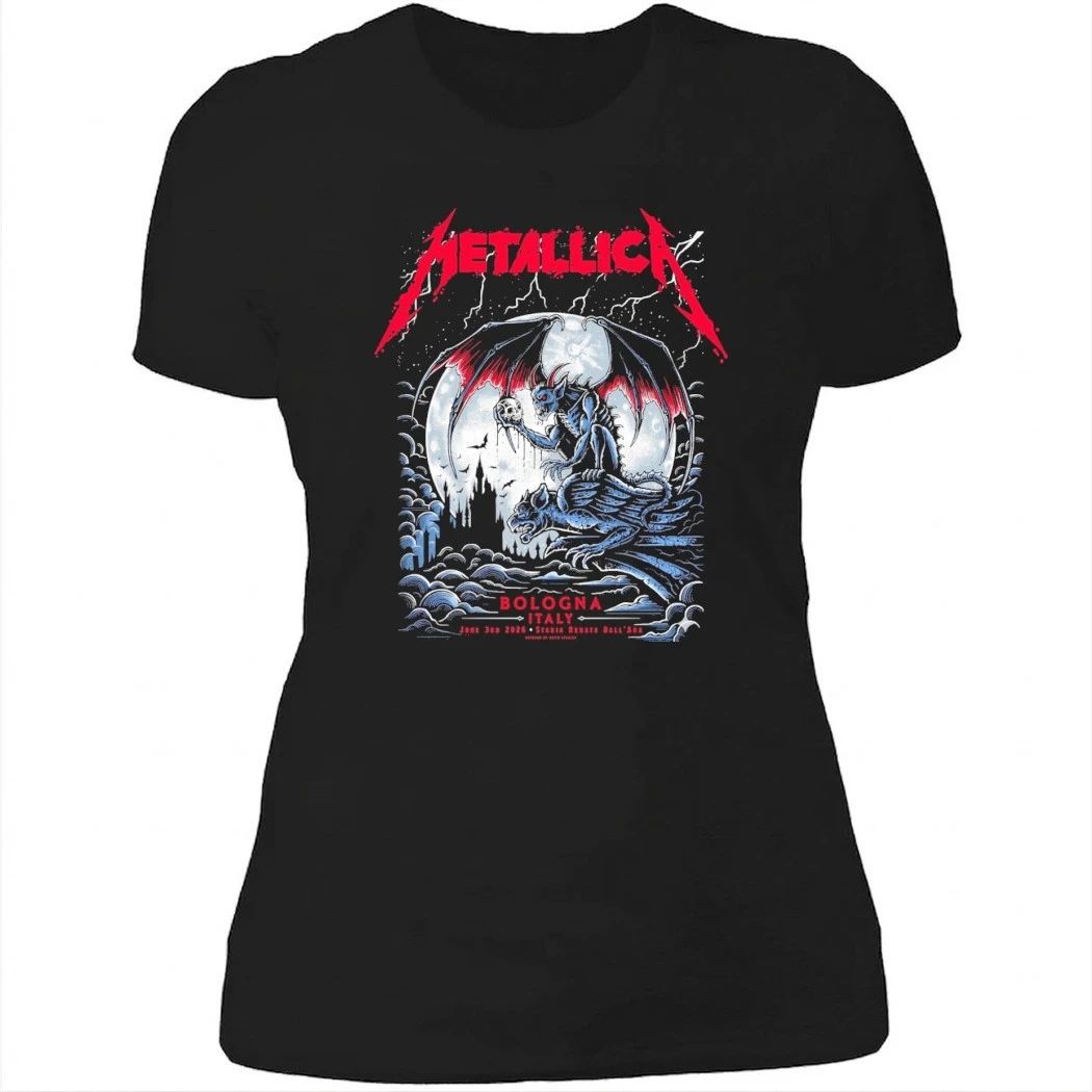 Metallica M72 Bologna Italy Shirt June 3 2026 Stadium Tour Poster T-Shirt