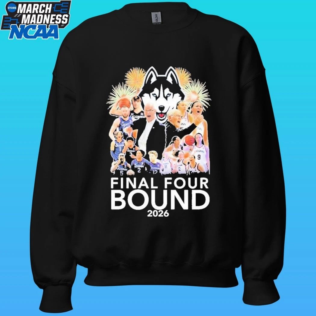 Uconn Huskies Men’s And Women’s Basketball 2026 Final Four Bound Shirt