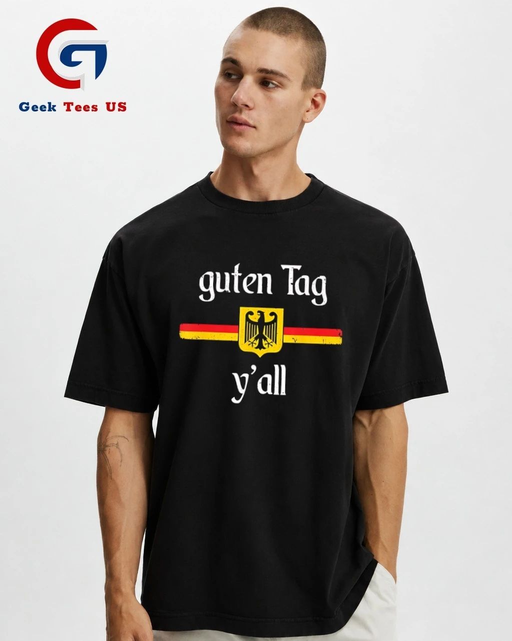 Oktoberfest German Flag Eagle Prost Guten Tag Y’all shirt
