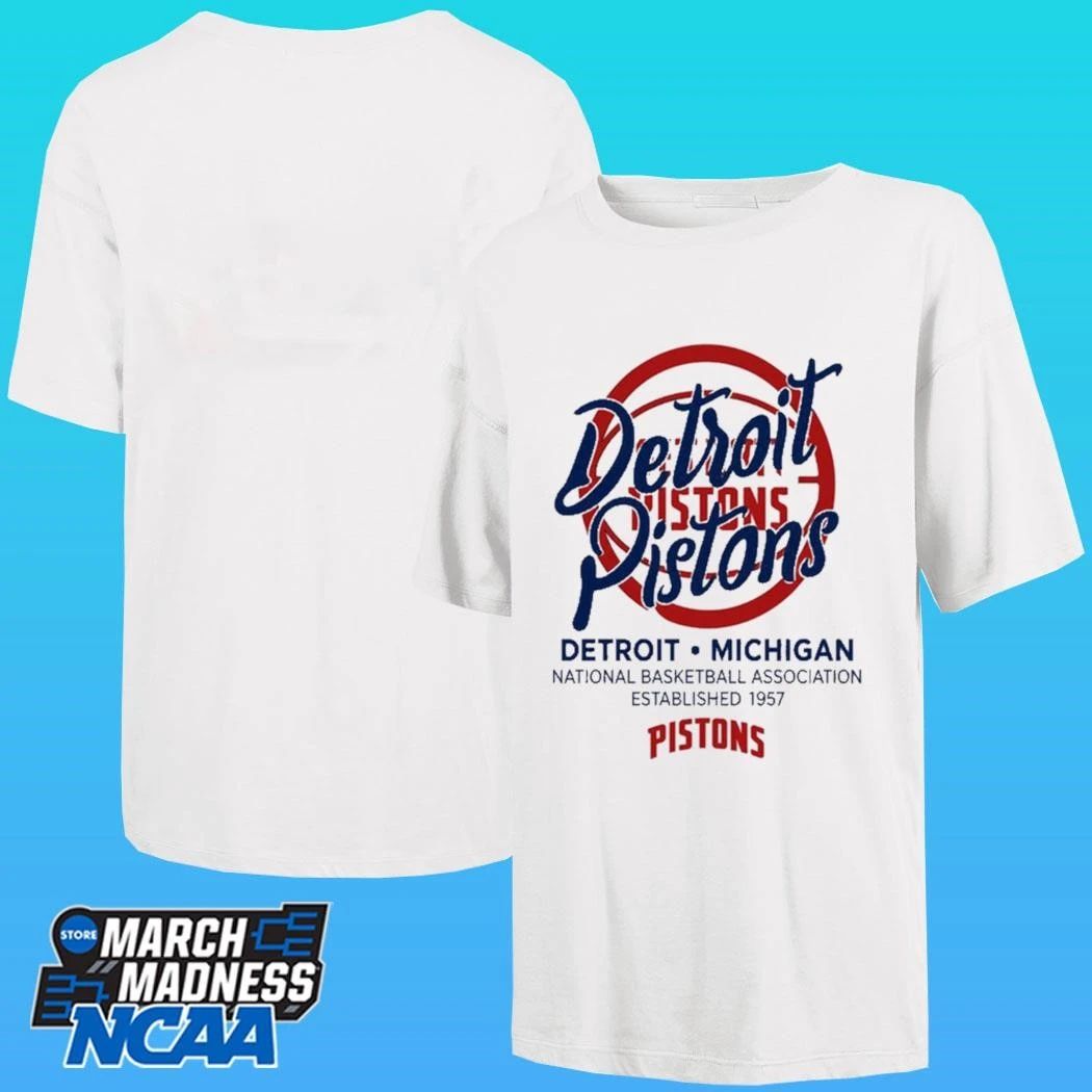 Detroit Pistons Stadium Essentials Wallscript Youth Shirt