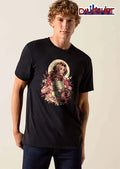 Final Fantasy woman holding moogle surrounded flowers shirt