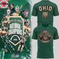 Ohio Bobcat Hockey Acha National Champions 2026 Logo Two Sided Shirt