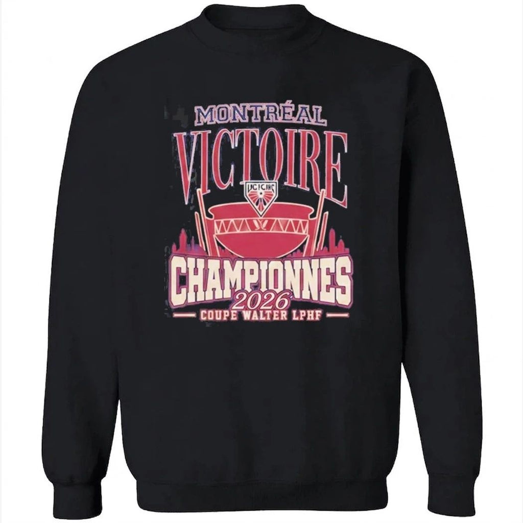 Adult Montreal Victoire Royalty Champions Locker Room 2026 T-Shirt