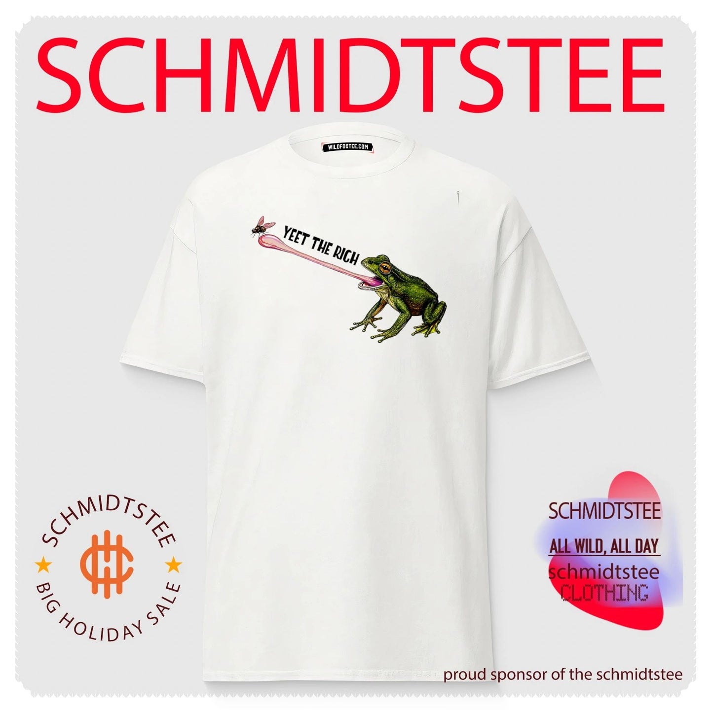 Yeet the rich frog graphic shirt