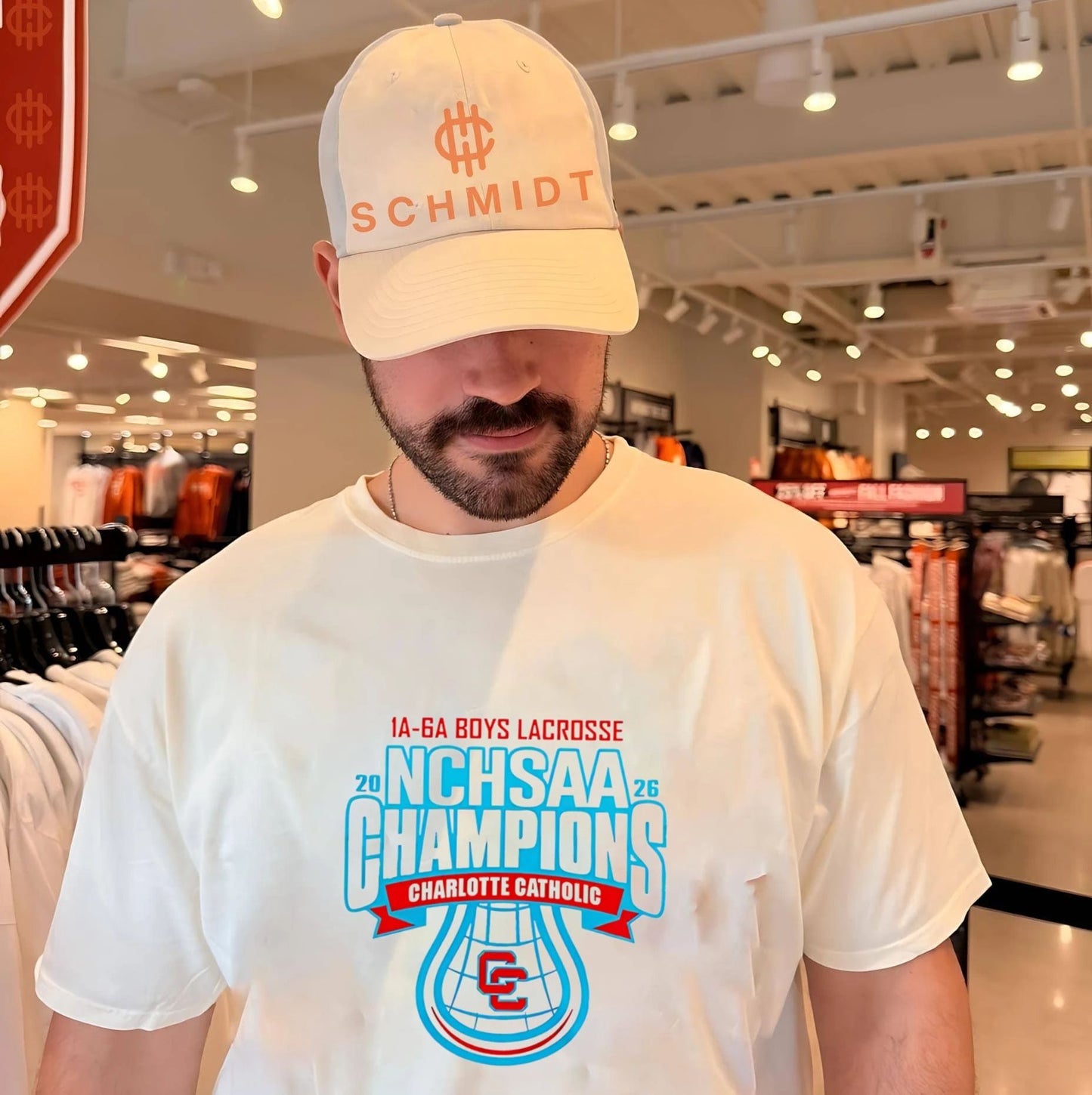Charlotte Catholic Cougars NCHSAA 1A-6A Boys Lacrosse Champions 2026 shirt