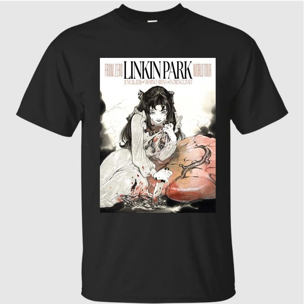 Linkin Park From Zero 2026 Tour Florence Italy Poster At Visarno On June 26 2026 Art By Peach Momoko Shirt