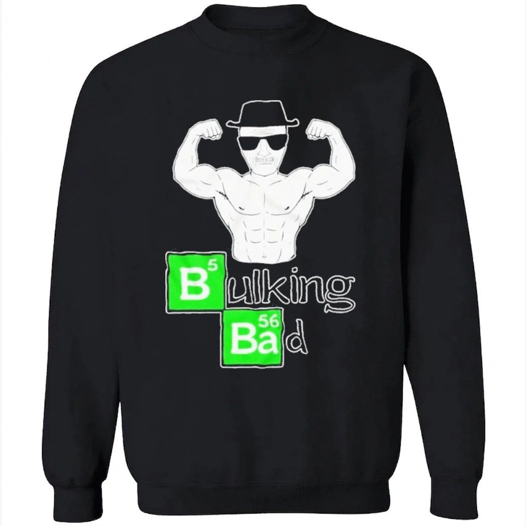 Bulking Bad Cartoon Sunglasses Funny Gym Humor Shirt