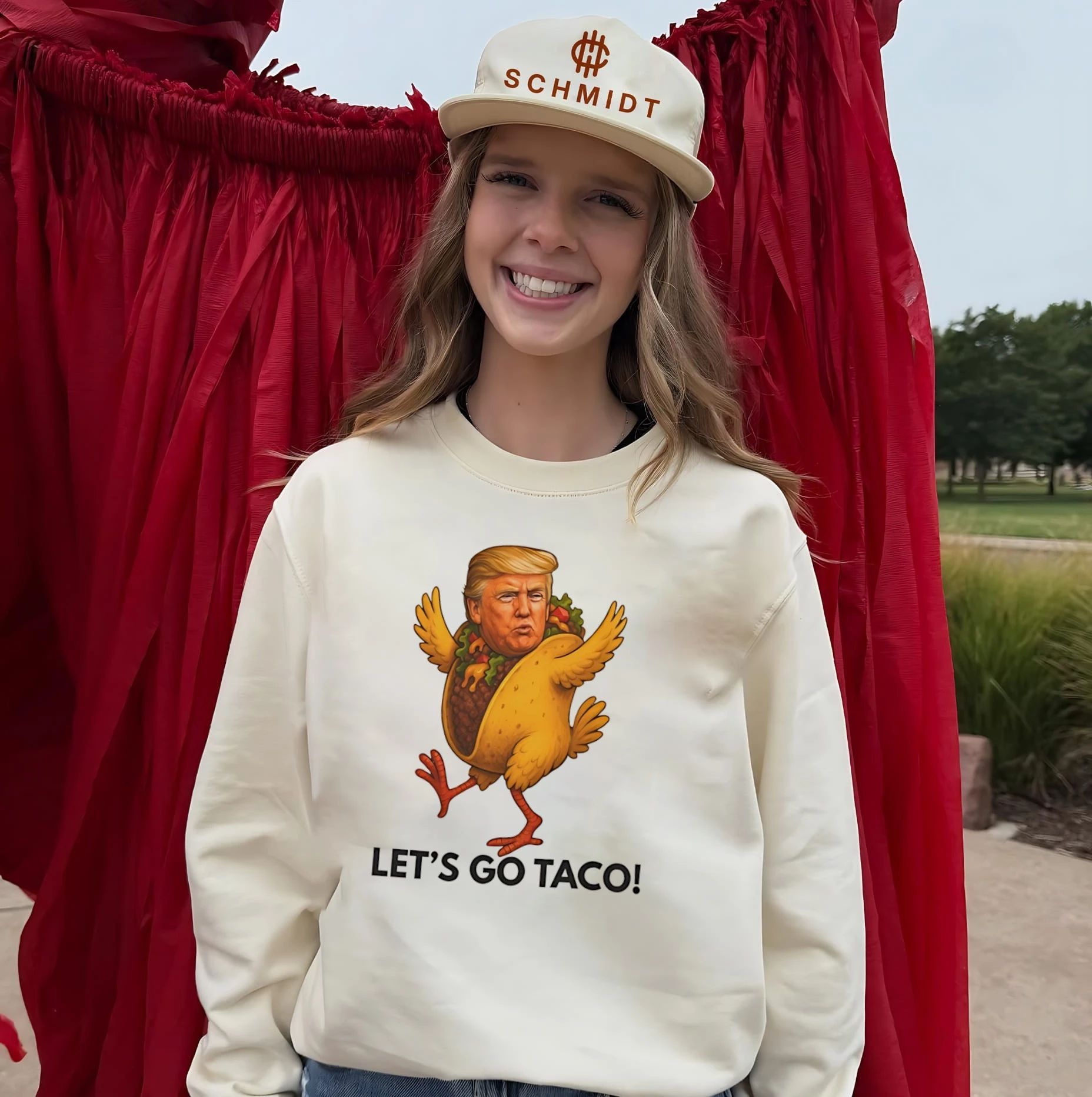 Let’s go Taco funny Donald Trump with a turkey body funny shirt