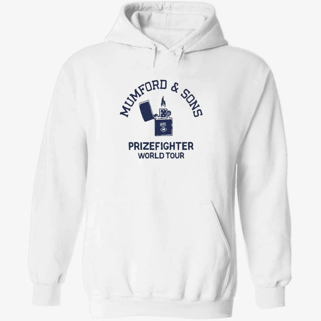 Mumford & Sons White Tee Prizefighter World Tour Shirt
