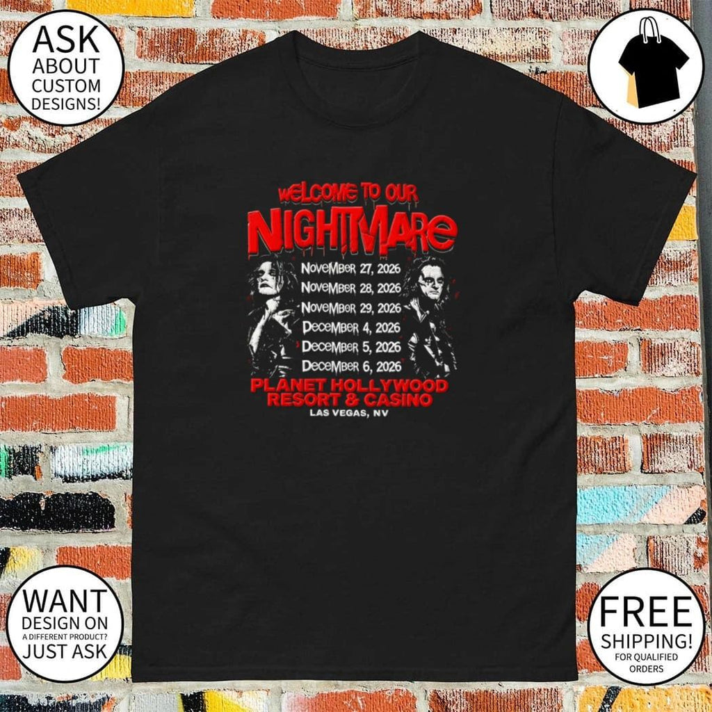 Alice Cooper And Criss Angel welcome to our nightmare shirt
