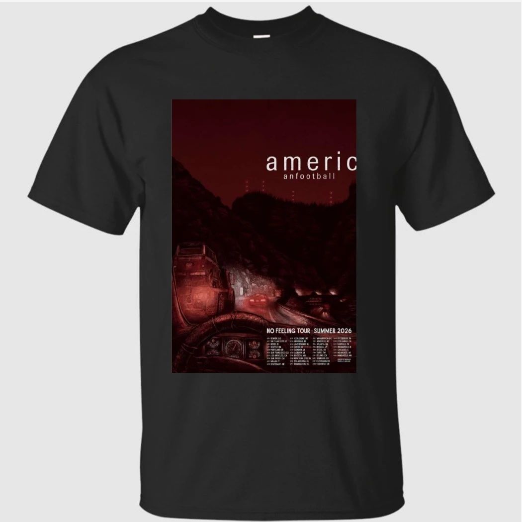 American Football Poster No Feeling Summer Tour 2026 Shirt