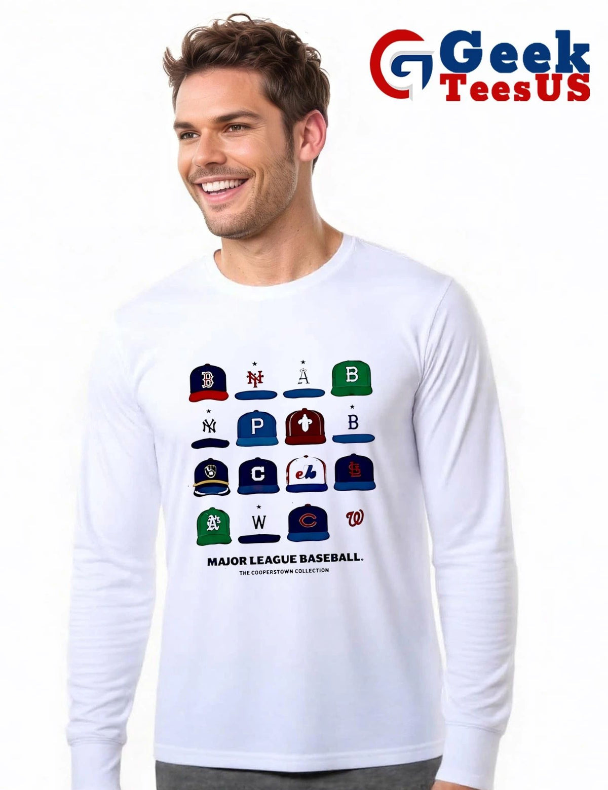 Major League Baseball The Cooperstown Collection Cap Collage shirt