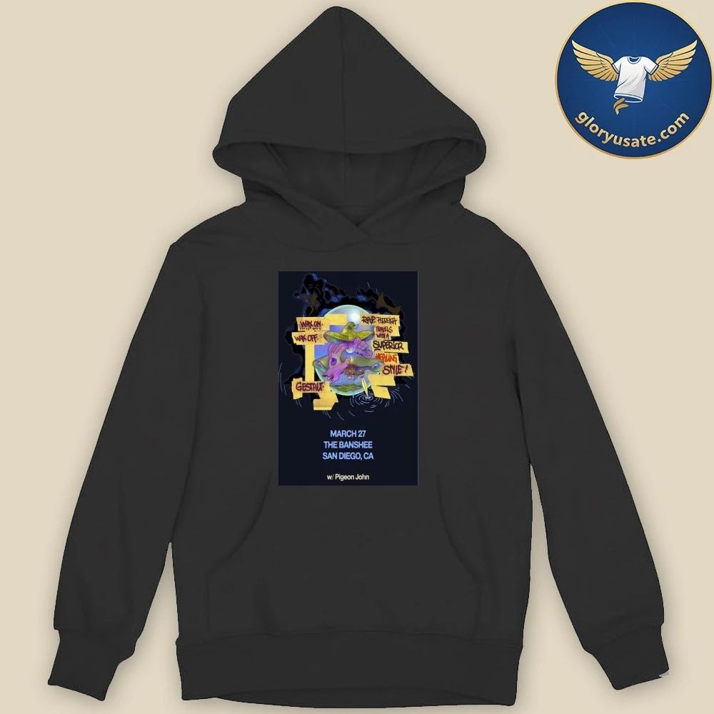 Soda Bar The Banshee San Diego, CA March 27 2026 Tour Poster Shirt