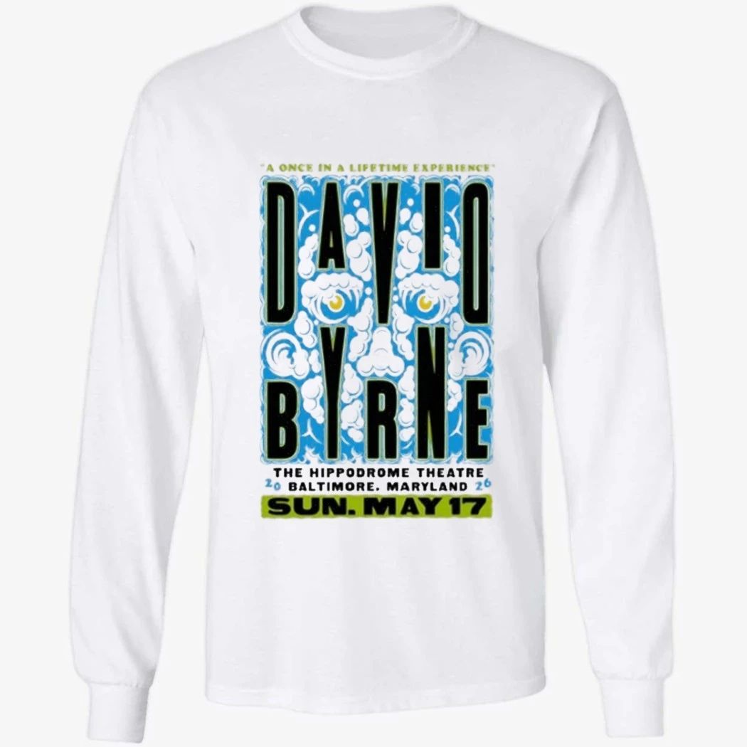 David Byrne May 17 2026 In Baltimore MD Shirt