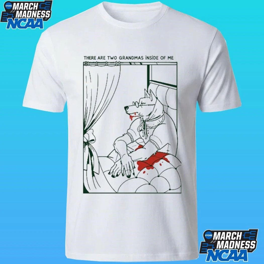 There Are Two Grandmas Inside Of Me Wolf Shirt