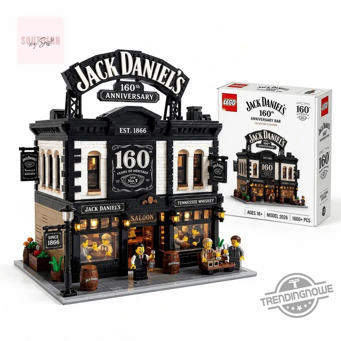 Jack Daniel’s 160th Anniversary Bar Collector’s Edition LEGO Building Set