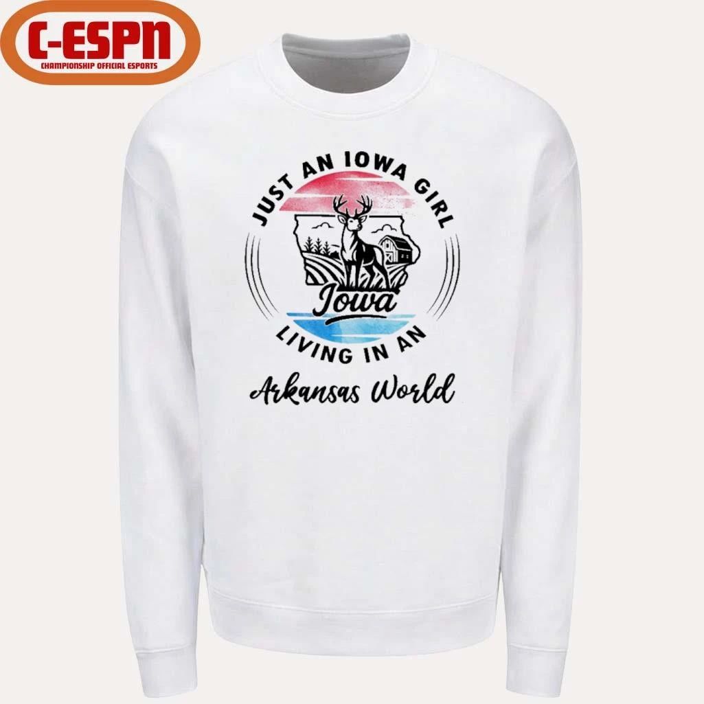 Reindeer Just An Iowa Girl Living In An Arkansas World Shirt