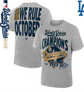 Los Angeles Dodgers 2025 World Series Champions Locker Room Authentic T-Shirt