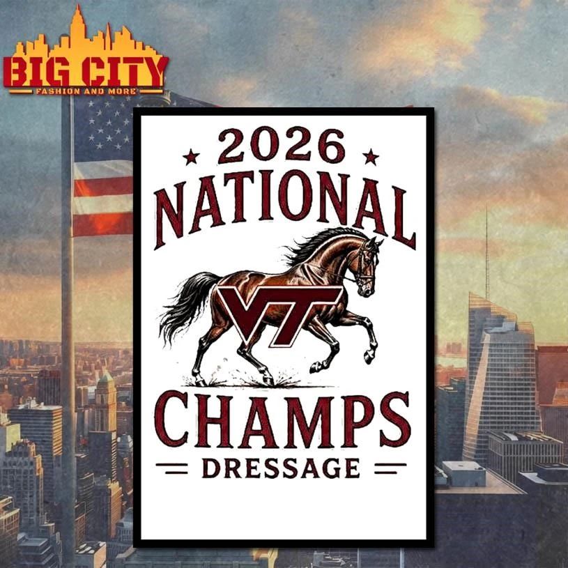 Virginia Tech Hokies 2026 National Champs Dressage Horse 1 Shirt